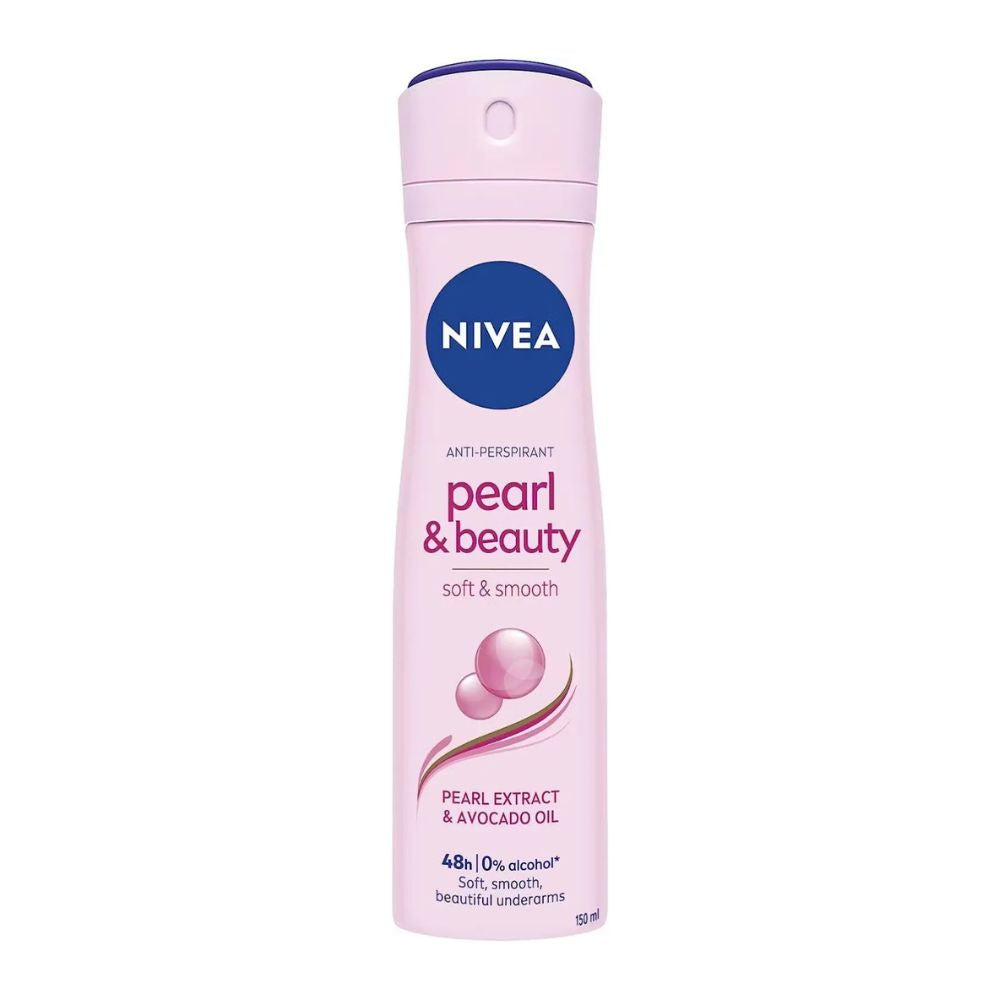 Nivea Pearl&Beauty Antiperspirant Women's Spray 150ml - Achieve Lasting Freshness
