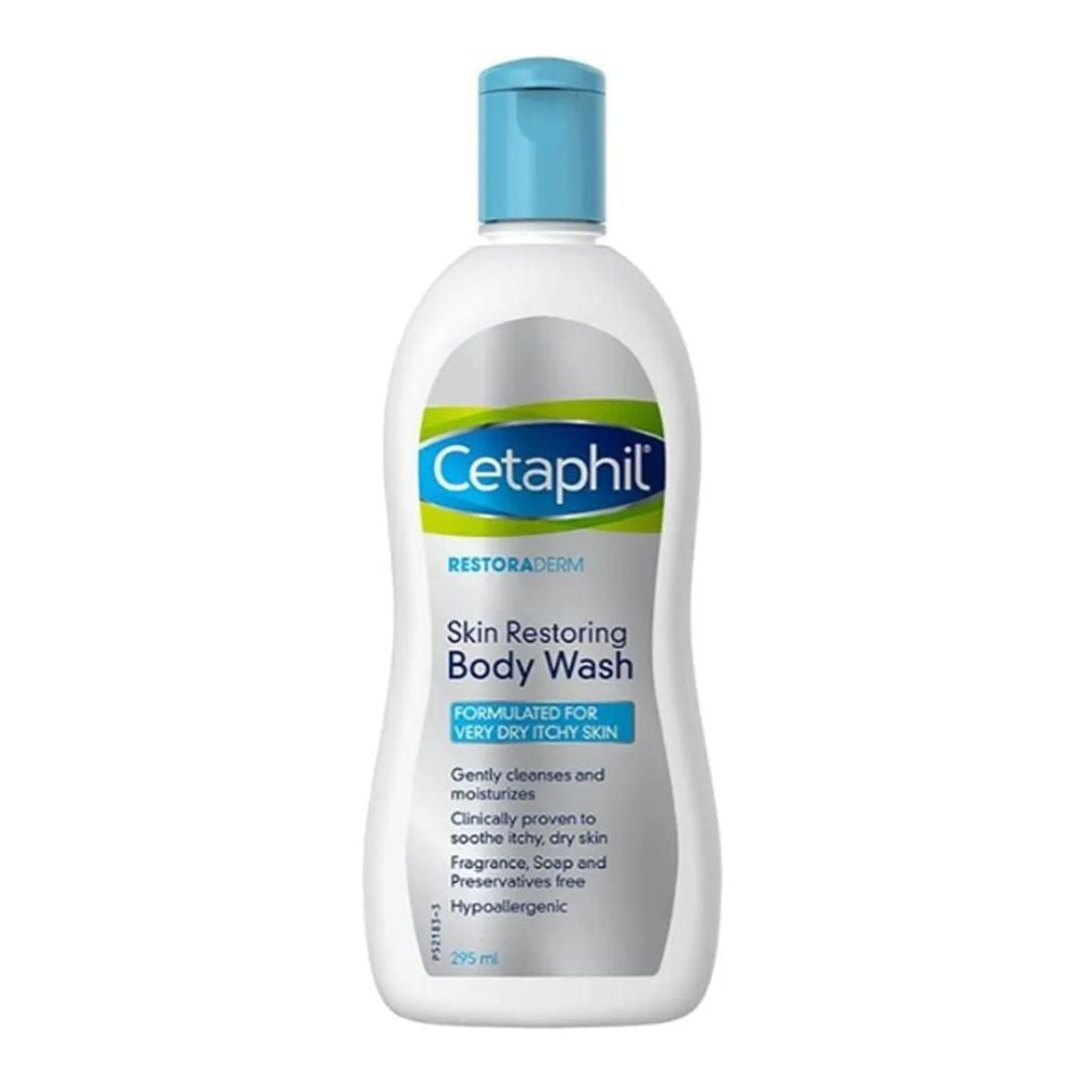 Cetaphil Moisturizing Body Wash 296ml - Relieve Dryness and Irritation